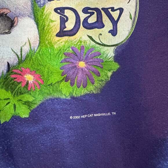 men’s vintage y2k 2002 cat crewneck - Picture 3 of 6